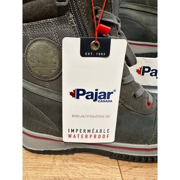 Pajar Canada Trooper 2.0 Men's Snow Boots Dark Grey Nubuck Sz 8.5/9 US 42 EU NIB - Picture 3 of 16